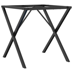 Telaio Gambe a X per Tavolo da Pranzo 60x60x73 cm in Ghisa 357907