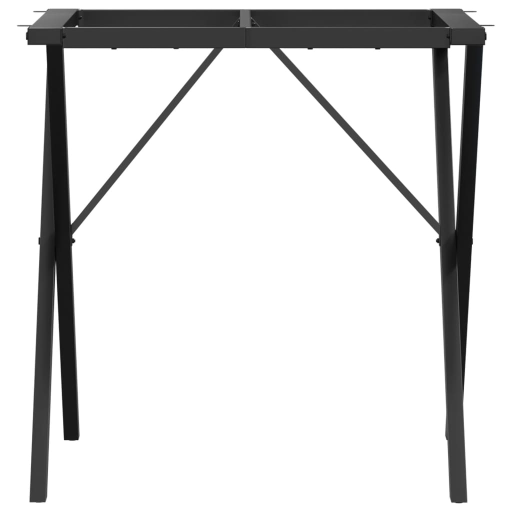 Telaio Gambe a X per Tavolo da Pranzo 60x60x73 cm in Ghisa 357907