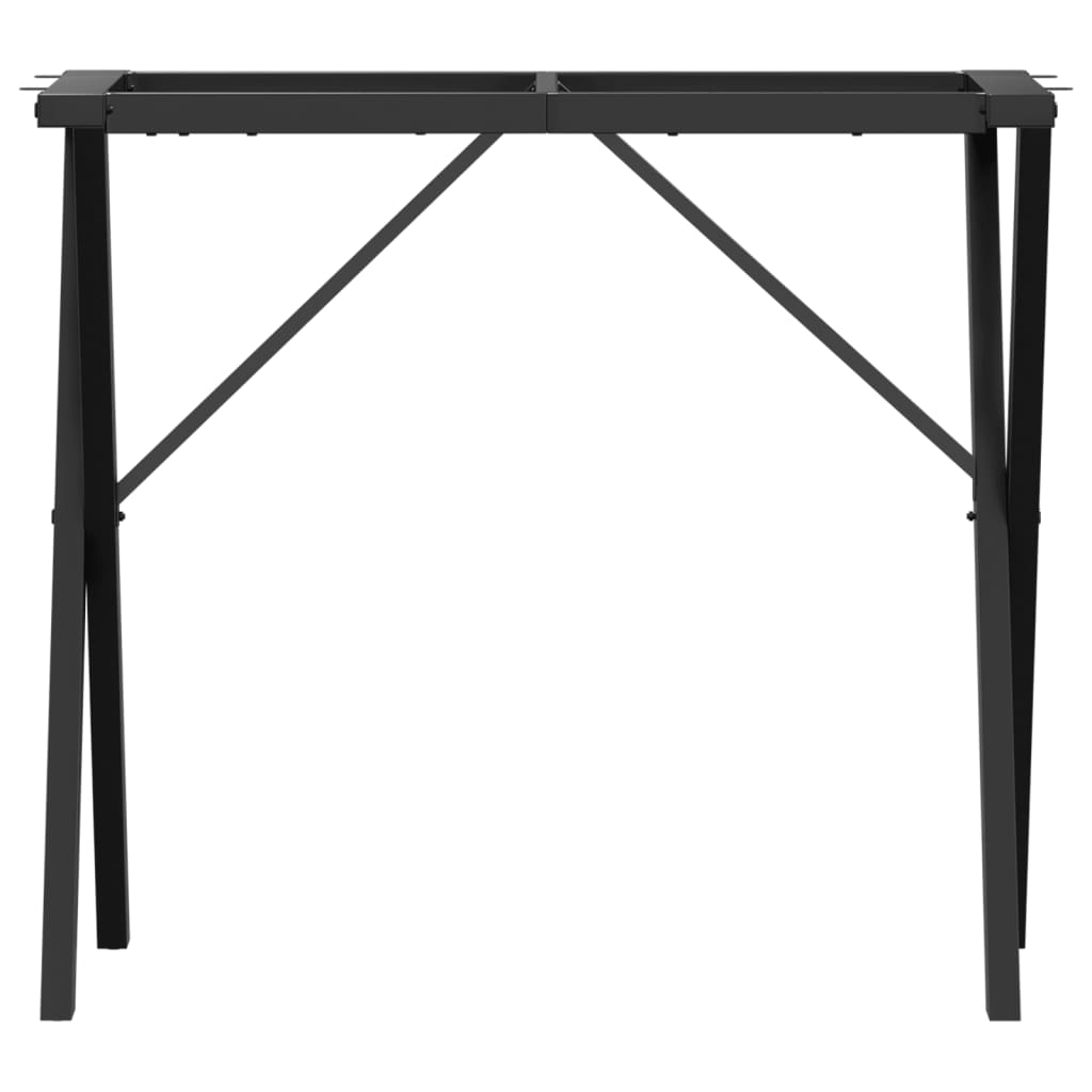 Telaio Gambe a X per Tavolo da Pranzo 80x40x73 cm in Ghisa 357909