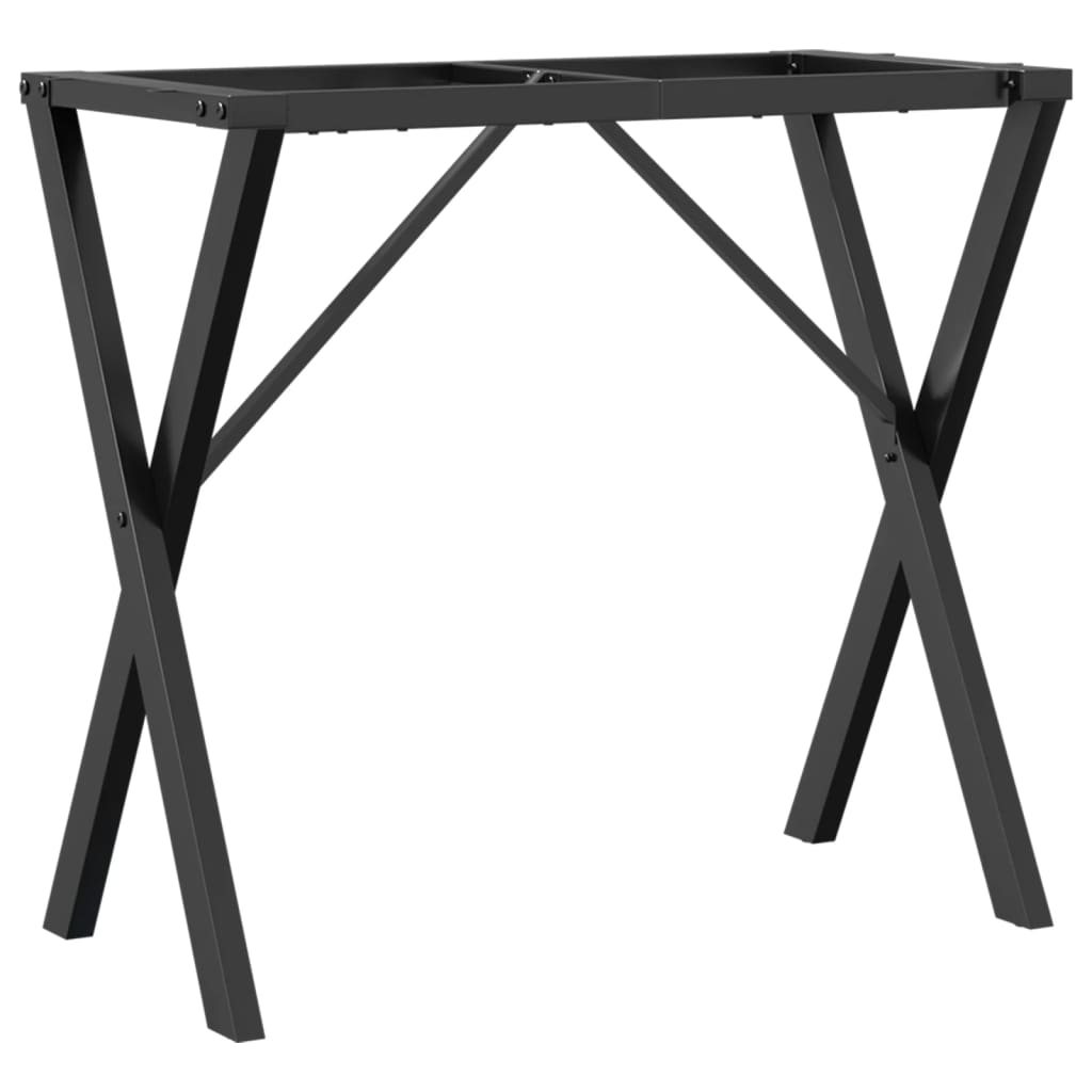 Telaio Gambe a X per Tavolo da Pranzo 80x40x73 cm in Ghisa 357909