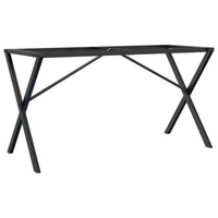 Telaio Gambe a X per Tavolo da Pranzo 140x60x73 cm in Ghisa 357911