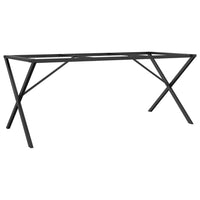 Telaio Gambe a X per Tavolo da Pranzo 160x80x73 cm in Ghisa 357912