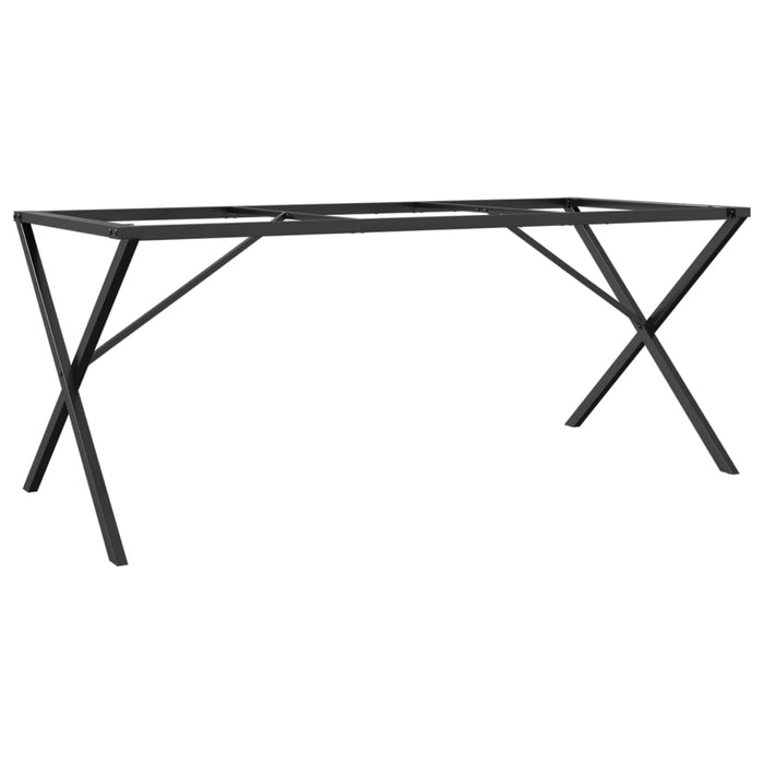 Telaio Gambe a X per Tavolo da Pranzo 160x80x73 cm in Ghisa 357912