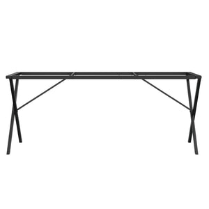 Telaio Gambe a X per Tavolo da Pranzo 160x80x73 cm in Ghisa 357912