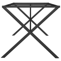 Telaio Gambe a X per Tavolo da Pranzo 180x80x73 cm in Ghisa 357913