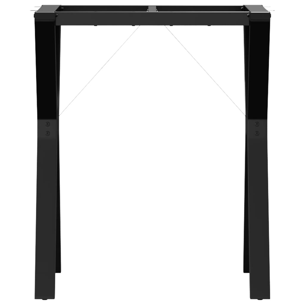 Telaio Gambe a Y per Tavolo da Pranzo 60x40x73 cm in Acciaio 357930