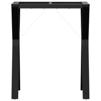 Telaio Gambe a Y per Tavolo da Pranzo 60x40x73 cm in Acciaio 357930