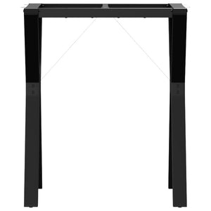 Telaio Gambe a Y per Tavolo da Pranzo 60x40x73 cm in Acciaio 357930