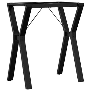 Telaio Gambe a Y per Tavolo da Pranzo 60x40x73 cm in Acciaio 357930