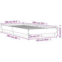 Giroletto Bianco 100x200 cm in Legno Massello 839595