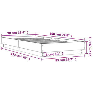 Giroletto Bianco 90x190 cm in Legno Multistrato 839630