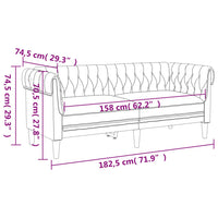 Set di Divani 2 pz Verde Scuro in Tessuto 3209204