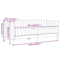 Set di Divani 2 pz Marrone in Tessuto 3209246