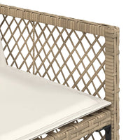 Set da Pranzo da Giardino 13 pz con Cuscini Beige in Polyrattan 3210802