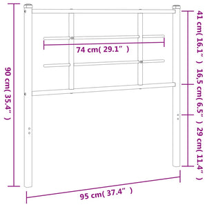 Testiera in Metallo Bianco 90 cm 355638