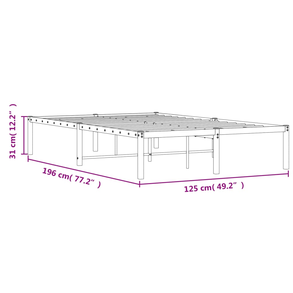 Giroletto in Metallo Bianco 120x190 cm 373670