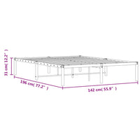 Giroletto in Metallo Bianco 135x190 cm 373672