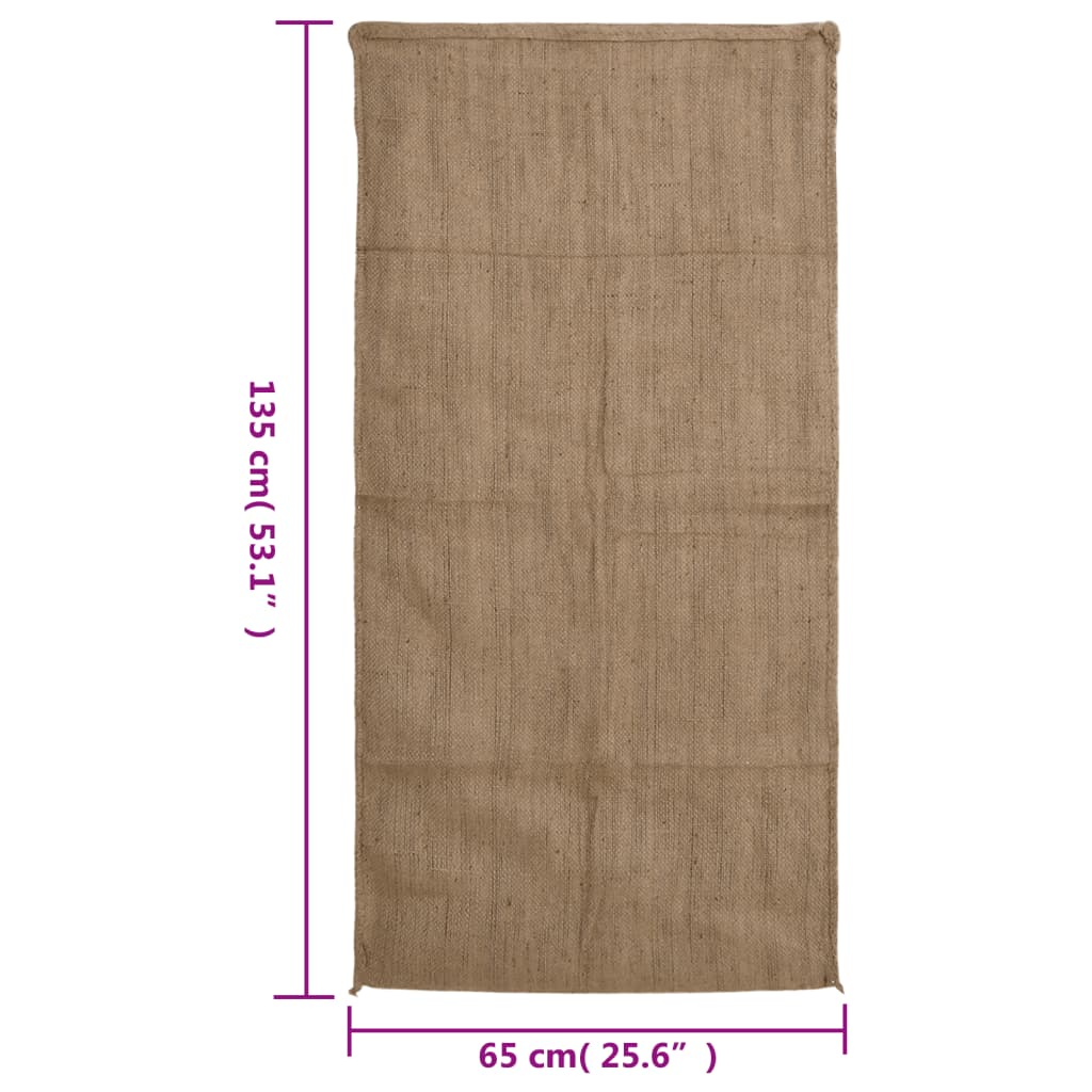 Sacchi di Iuta 10pz 65x135 cm 100% Iuta 340 gsm 155786