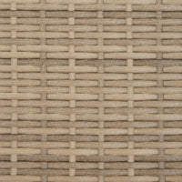 Divano da Giardino 2 Posti con Sgabelli Beige in Polyrattan 365805