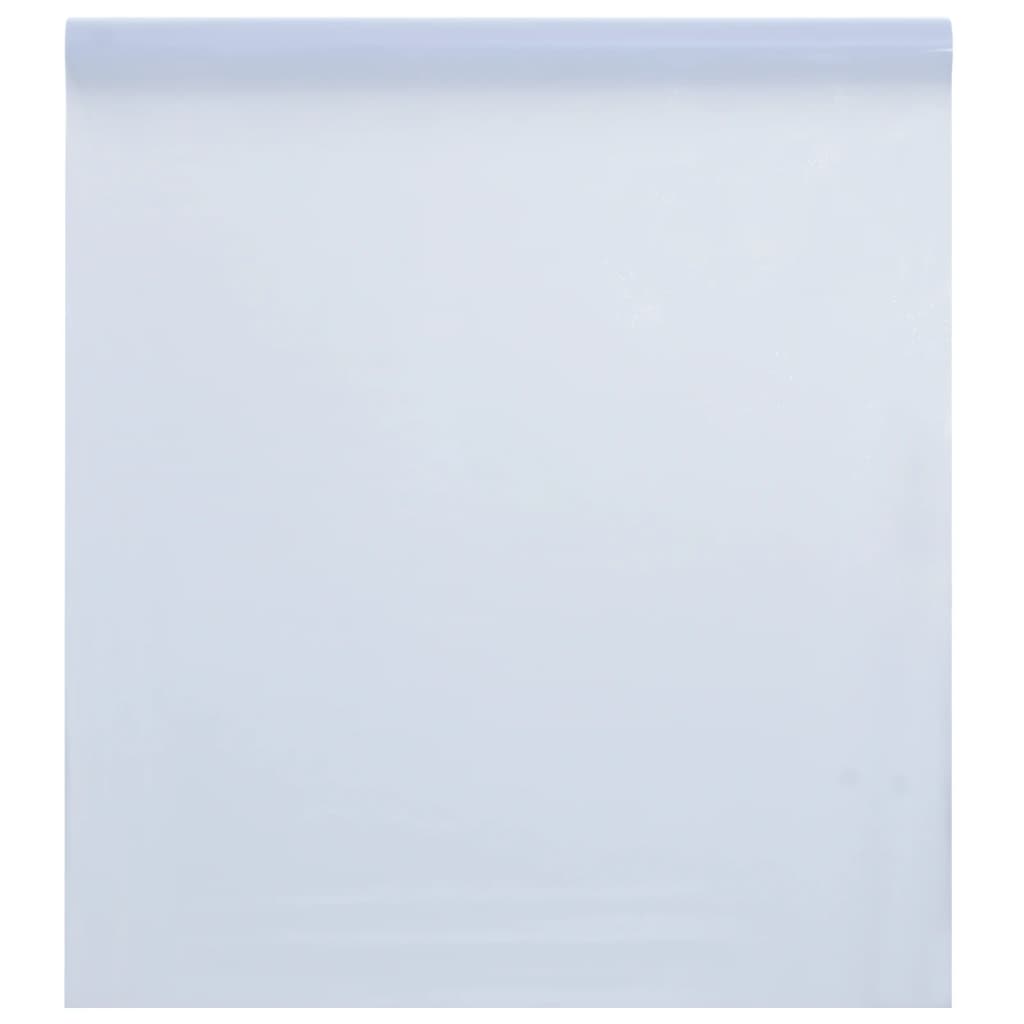 Pellicola Statica Smerigliata Bianco Trasparente 45x500 cm PVC 155820