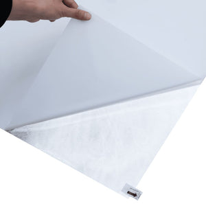 Pellicola Statica Smerigliata Bianco Trasparente 45x500 cm PVC 155820