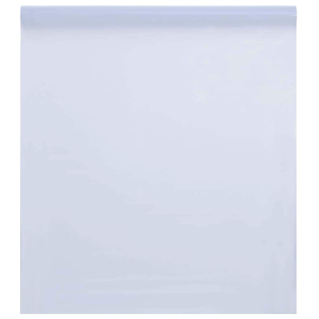 Pellicola Statica Smerigliata Bianco Trasparente 45x1000 cm PVC 155821