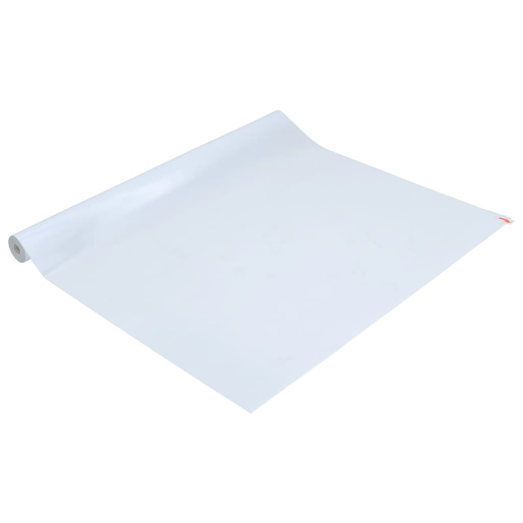 Pellicola Statica Smerigliata Bianco Trasparente 45x1000 cm PVC 155821