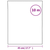 Pellicola Statica Smerigliata Bianco Trasparente 45x1000 cm PVC 155821