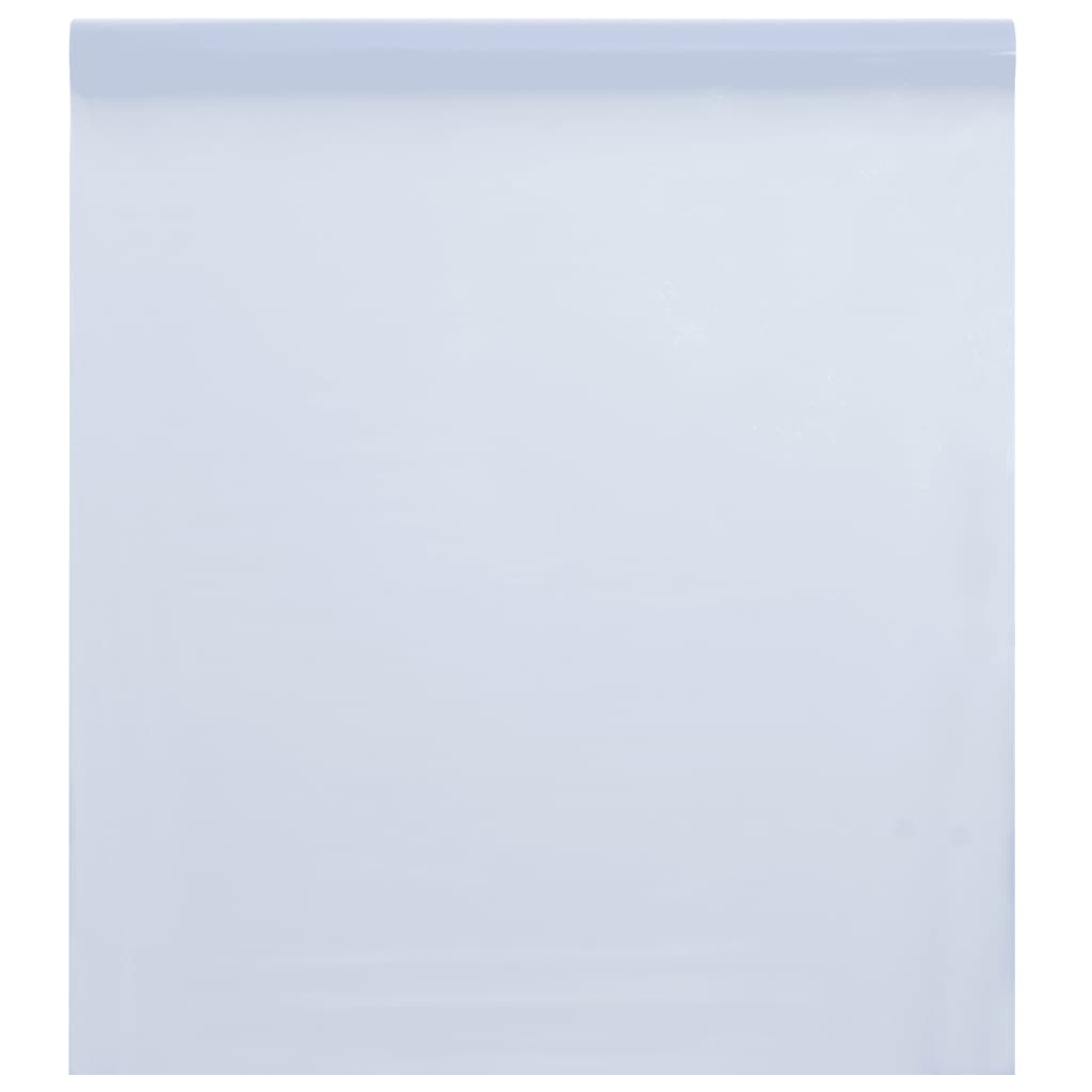 Pellicola Statica Smerigliata Bianco Trasparente 90x1000 cm PVC 155827