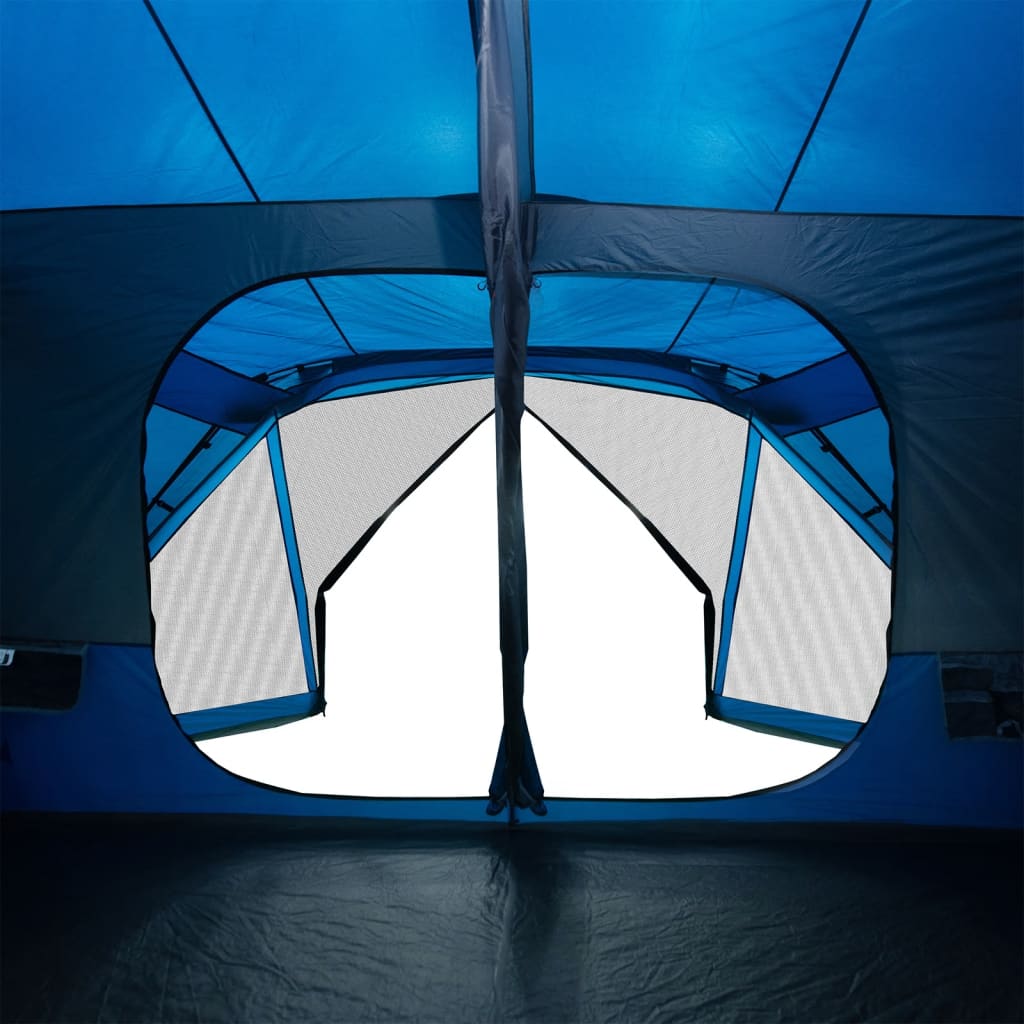 Tenda da Campeggio 10 Persone Blu 443x437x229 cm 94290