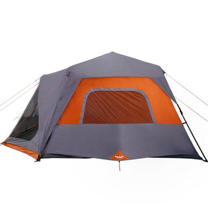 Tenda da Campeggio 10 Persone Grigia e Arancione 443x437x229 cm 94291