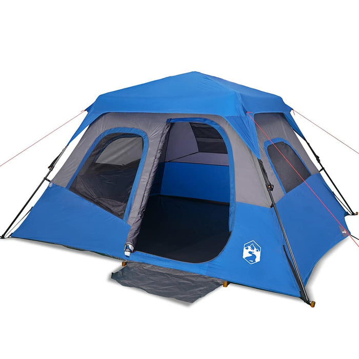 Tenda da Campeggio 6 Persone Verde 344x282x192 cm 94295