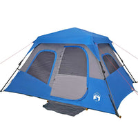 Tenda da Campeggio 6 Persone Verde 344x282x192 cm 94295