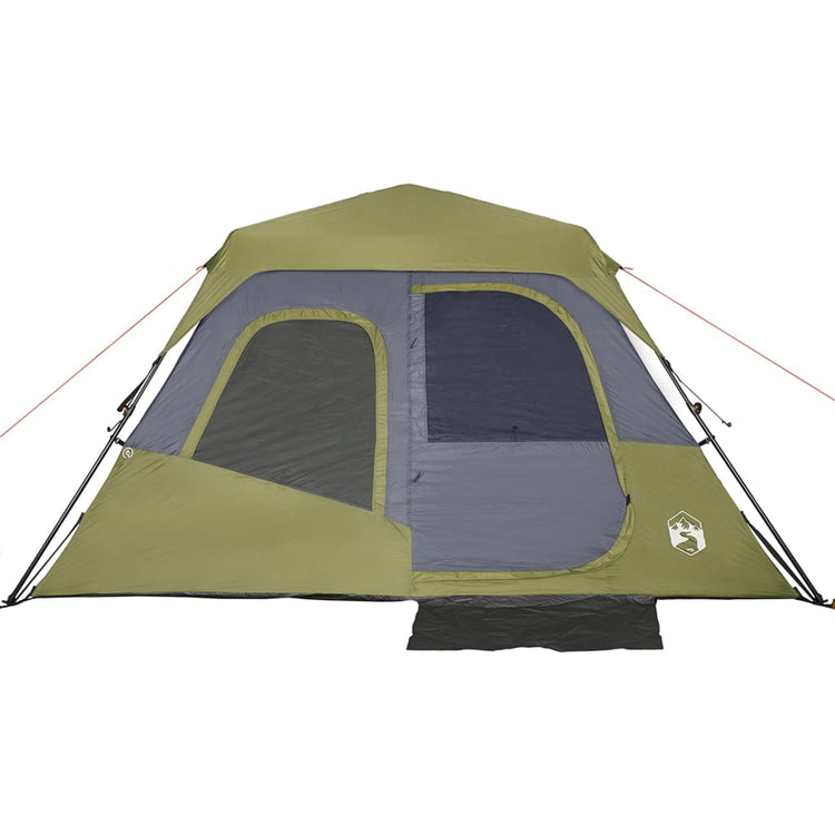 Tenda da Campeggio 6 Persone Verde 344x282x192 cm 94295