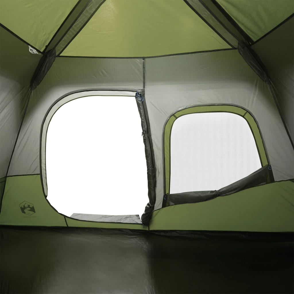 Tenda da Campeggio 6 Persone Verde 344x282x192 cm 94295