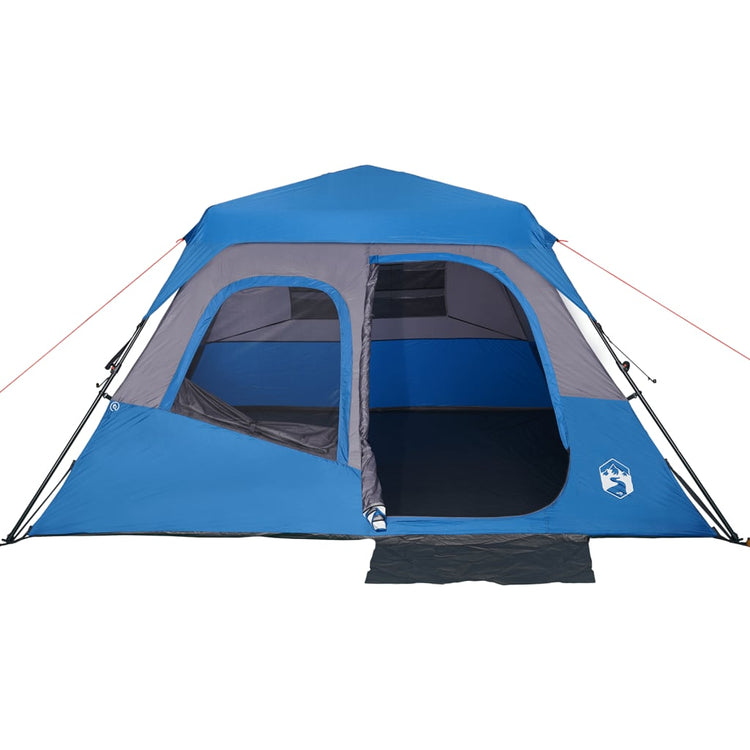 Tenda da Campeggio 6 Persone Blu 344x282x192 cm 94296