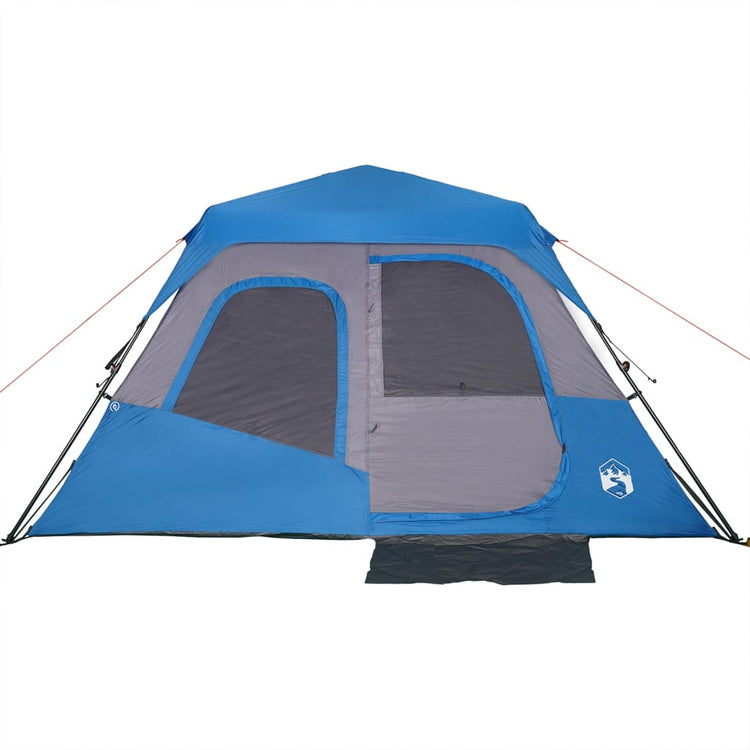 Tenda da Campeggio 6 Persone Blu 344x282x192 cm 94296