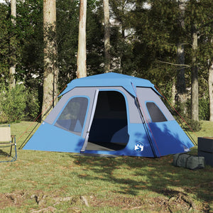 Tenda da Campeggio 6 Persone Blu 344x282x192 cm 94296