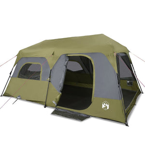 Tenda da Campeggio 9 Persone Verde 441x288x217 cm 94298