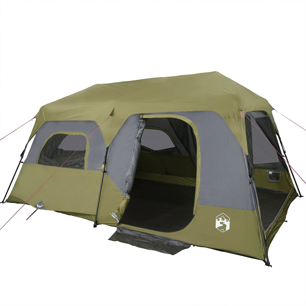 Tenda da Campeggio 9 Persone Verde 441x288x217 cm 94298