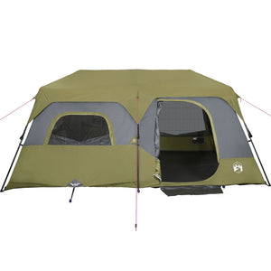 Tenda da Campeggio 9 Persone Verde 441x288x217 cm 94298