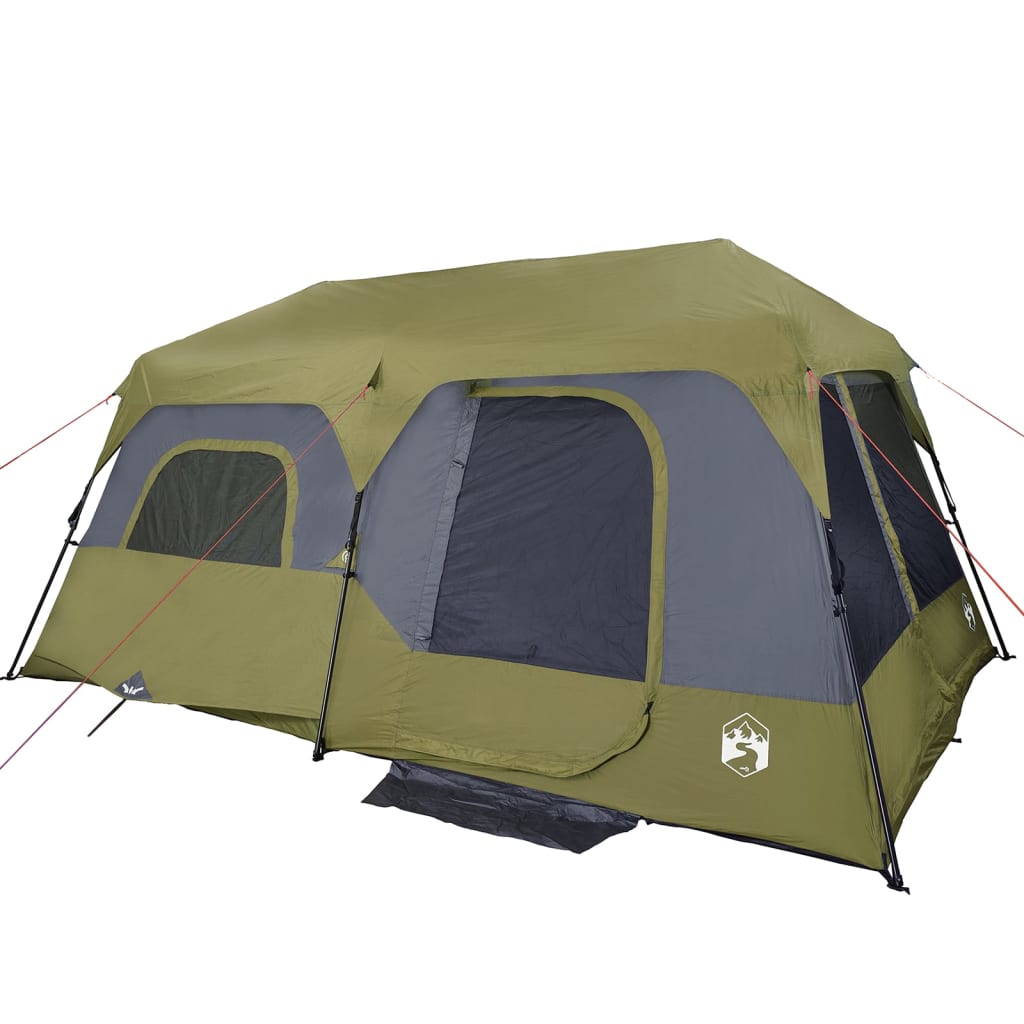 Tenda da Campeggio 9 Persone Verde 441x288x217 cm 94298