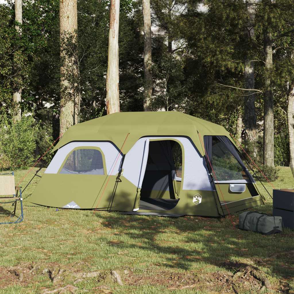 Tenda da Campeggio 9 Persone Verde 441x288x217 cm 94298