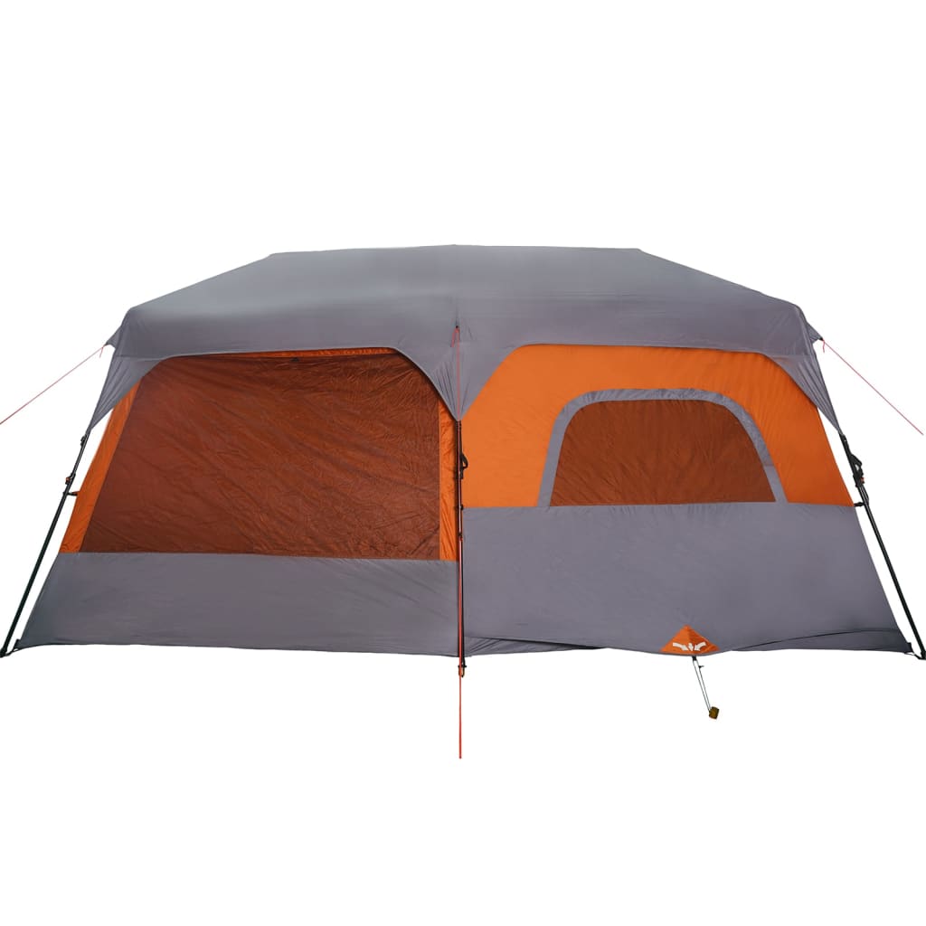 Tenda da Campeggio 9 Persone Grigia e Arancione 441x288x217 cm 94300