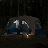 Tenda da Campeggio con LED Azzurra 443x437x229 cm 94302