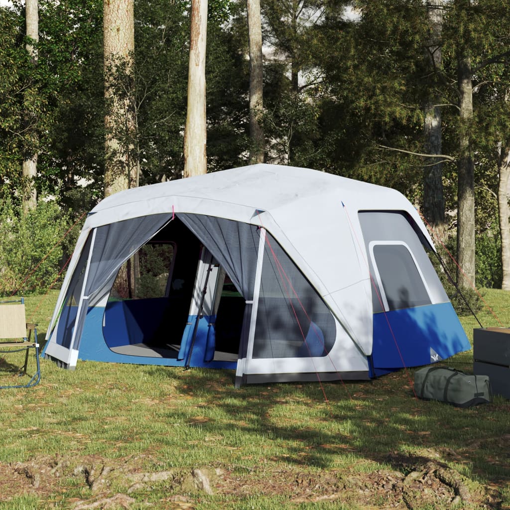 Tenda da Campeggio con LED Azzurra 443x437x229 cm 94302