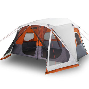 Tenda da Campeggio con LED Grigia e Arancione 443x437x229 cm 94303