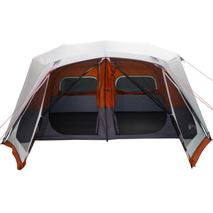 Tenda da Campeggio con LED Grigia e Arancione 443x437x229 cm 94303