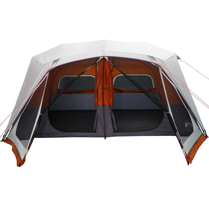 Tenda da Campeggio con LED Grigia e Arancione 443x437x229 cm 94303