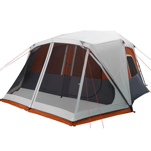 Tenda da Campeggio con LED Grigia e Arancione 443x437x229 cm 94303